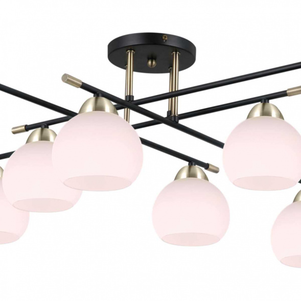 Потолочный светильник ILLUMICO IL0446-8CSQ-24 BK AB LIBRA