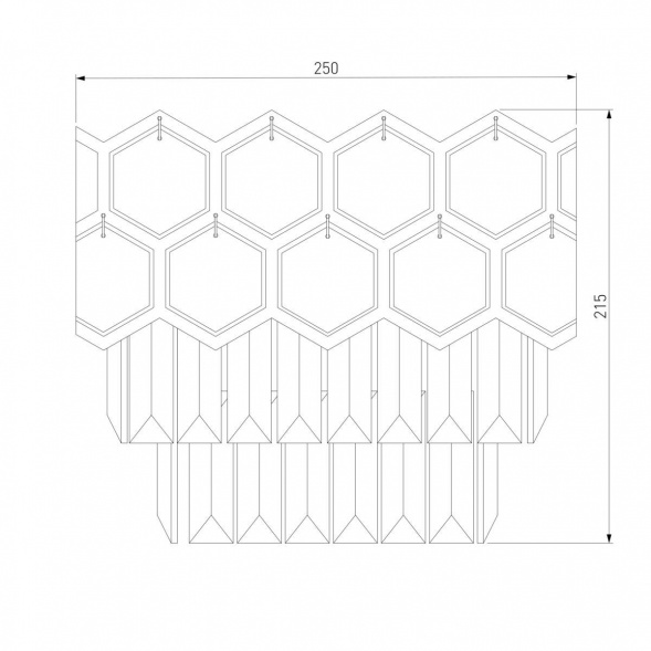 Настенный светильник Eurosvet Ariana 10124/2 золото/прозрачный хрусталь Strotskis