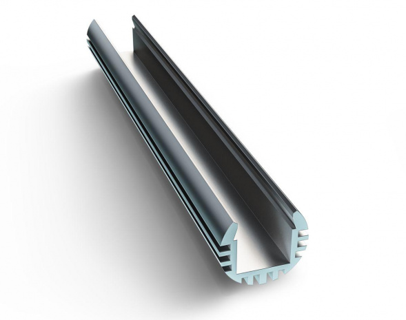 Профиль круглый универсальный с рассеивателем серебро 2м. Apeyron 08-18