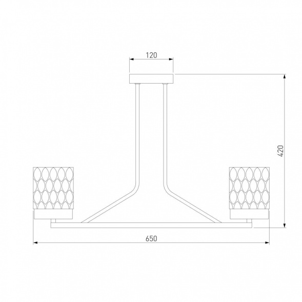 Потолочная люстра Eurosvet Calle 60127/6 латунь