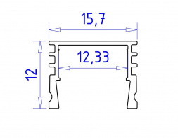 Профиль с рассеивателем Ambrella Illumination GP1750AL