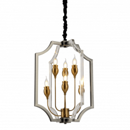 Подвесная люстра Lumina Deco Modesco LDP 8014-3+3 BK+AK