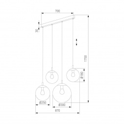 Подвесной светильник TK Lighting 4795 Esme