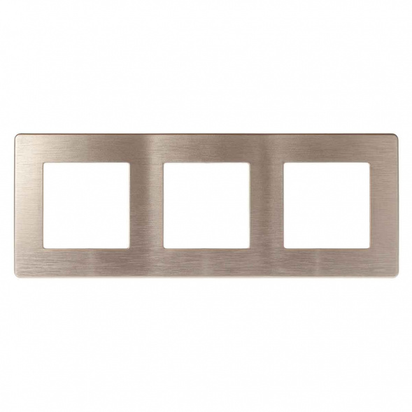 Рамка 3-постовая ЭРА 12 сатин шампань 12-5103-04 Б0052522