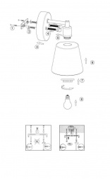 Бра Lucide Vitri 71265/01/17