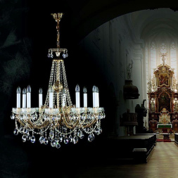 Подвесная люстра Artglass CR 0006-10-20 Brass Antique CE