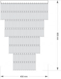 Потолочная люстра KUTEK ELLINI ELL-PLM-6(N)450/II