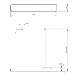 Подвесной светодиодный cветильник Geometria ЭРА Block SPO-112-B-40K-040 40Вт 4000К черный Б0050541