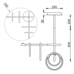 Потолочный светильник Vele Luce Bellezza VL7262L04