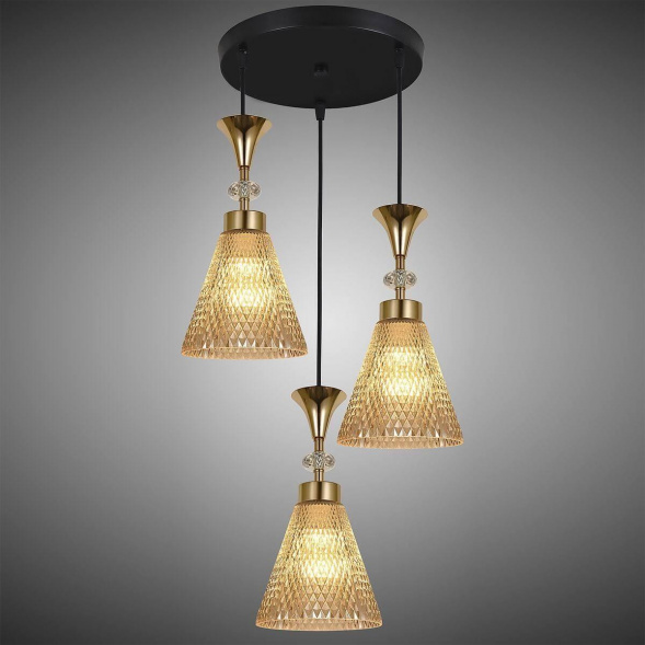 Подвесная люстра Reluce 02005-0.9-03 Amber