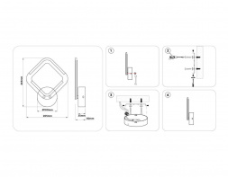 Светильник светодиодный настенный Ambrella light ACRYLICA FA8951