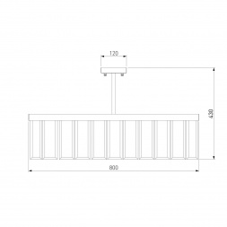 Потолочная люстра Bogates Eclipse 357/8 Smart