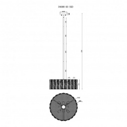 Подвесной светильник iLamp Panorama D4688-50 SGD