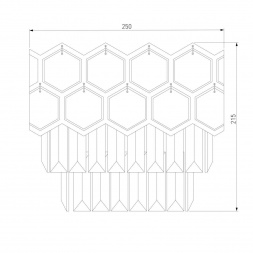 Настенный светильник Eurosvet Ariana 10124/2 хром/прозрачный хрусталь Strotskis