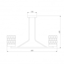 Потолочная люстра Eurosvet Calle 60127/6 хром