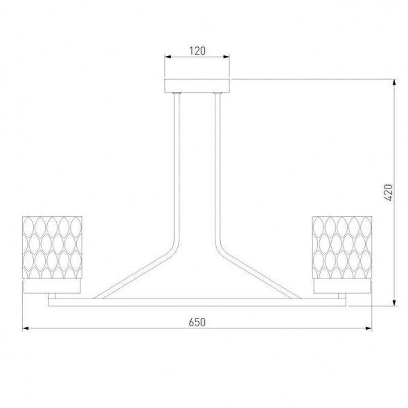 Потолочная люстра Eurosvet Calle 60127/6 хром