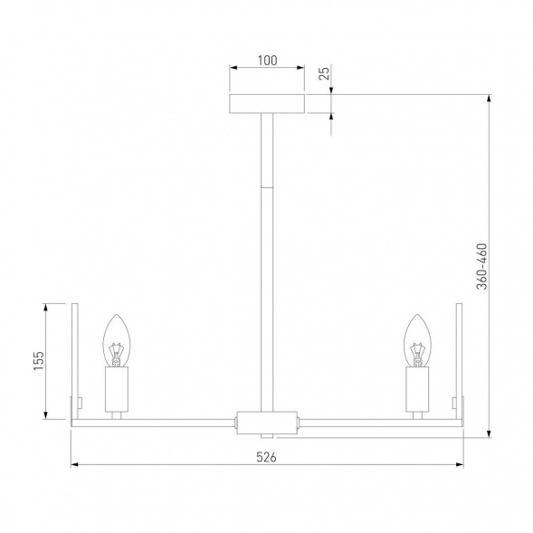 Потолочная люстра Eurosvet Marble 60158/5 латунь