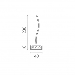 Подвод питания к 456ххх (0,3м) Trito Lightstar 456002