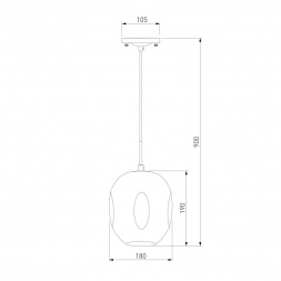 Подвесной светильник Eurosvet Mill 50195/1 черный жемчуг