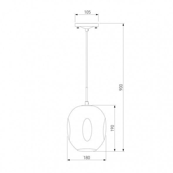 Подвесной светильник Eurosvet Mill 50195/1 черный жемчуг