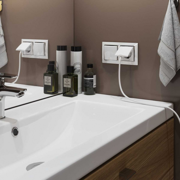 Рамка на 2 поста Werkel Snabb белый/хром W0021901 4690389160721