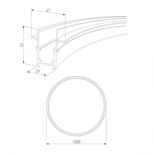 Встраиваемый шинопровод Elektrostandard Slim Magnetic 85159/00 a066496