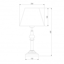 Настольная лампа Eurosvet 01061/1 белый с золотом