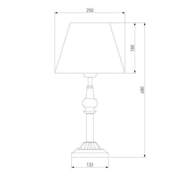 Настольная лампа Eurosvet 01061/1 белый с золотом