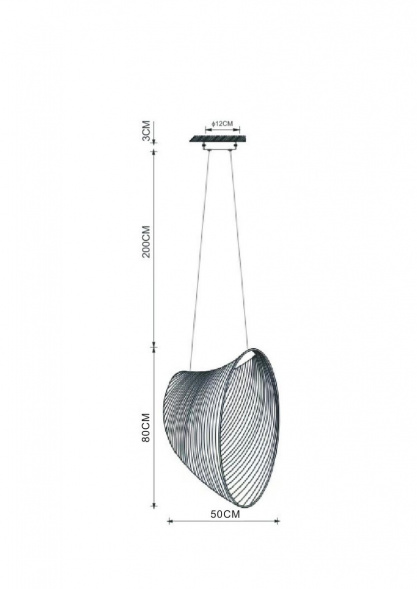 Подвесной светодиодный светильник Divinare Carved 1140/27 SP-16
