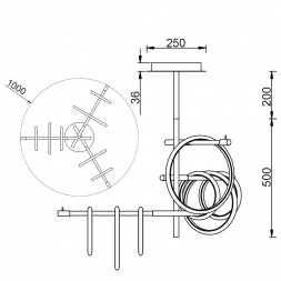 Потолочный светильник Vele Luce Bellezza VL7262L07