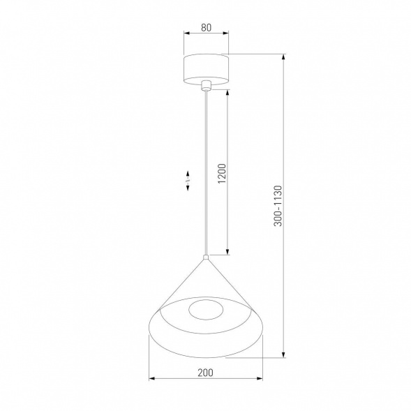 Подвесной светодиодный светильник Elektrostandard Conus 50316 LED a069333