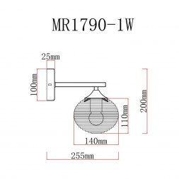 Бра MyFar Gloria MR1790-1W
