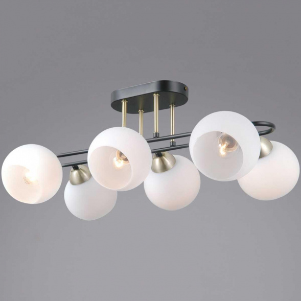 Потолочный светильник ILLUMICO IL0790-6CSQ-25 BK AB TRENTO