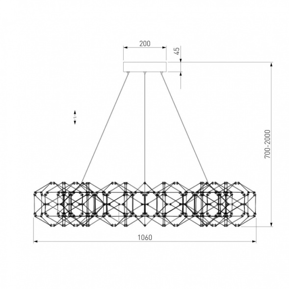 Подвесной светодиодный светильник Eurosvet Uma 90369/15 медь