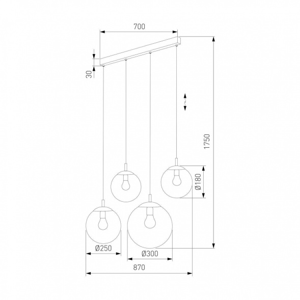 Подвесной светильник TK Lighting 5381 Esme