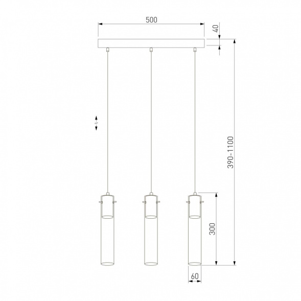Подвесной светильник TK Lighting 855 Look Graphite