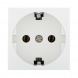 Розетка LK Studio с з/к, без шторок (белый) LK45 851304