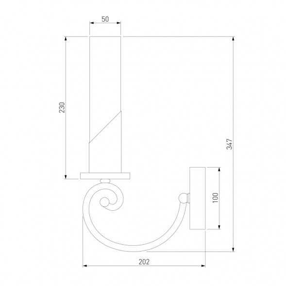 Бра Eurosvet Banci 60117/1 никель