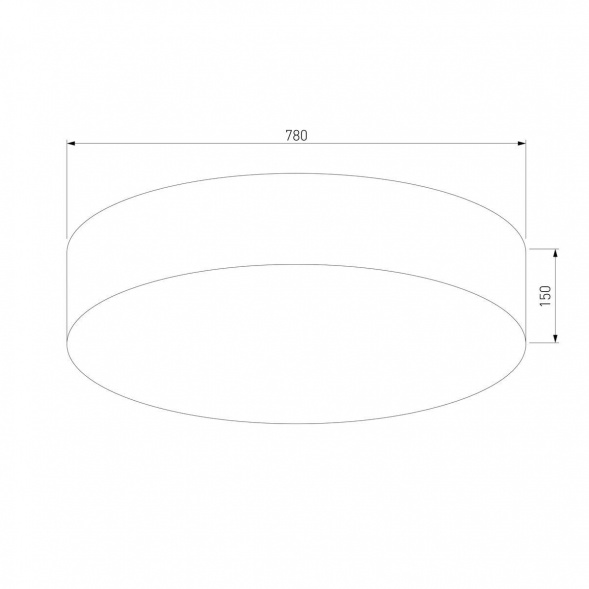 Потолочный светильник TK Lighting 5638 Rondo Linen