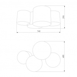 Потолочный светильник TK Lighting 4184 Mona Colour