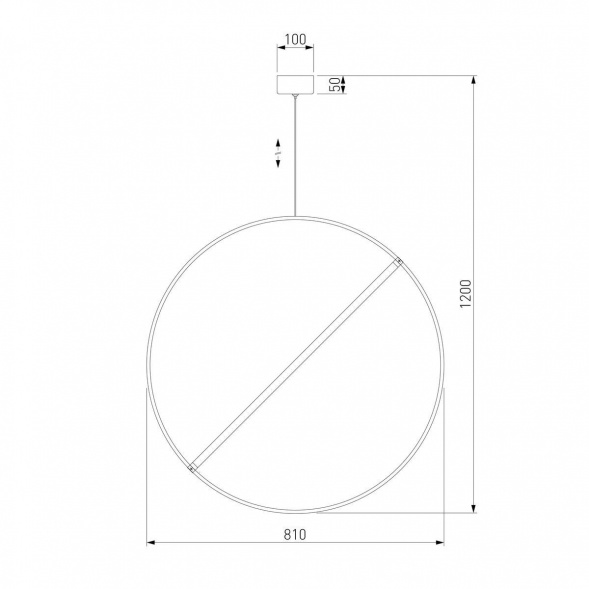 Подвесной светодиодный светильник Eurosvet Element 90283/1 хром