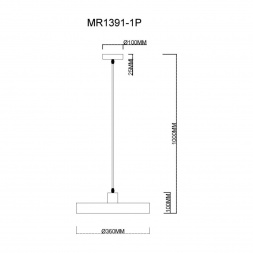 Подвесной светильник MyFar Ria MR1391-1P