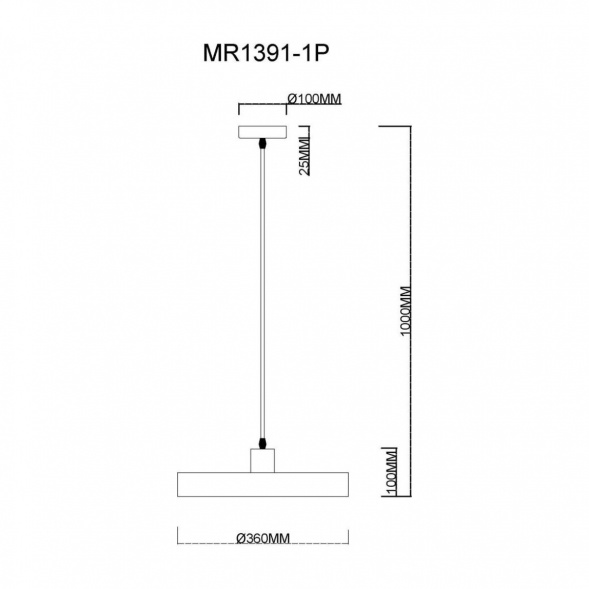 Подвесной светильник MyFar Ria MR1391-1P