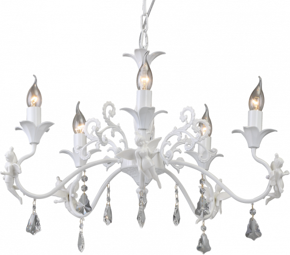 Подвесная люстра Arte Lamp Angelina A5349LM-5WH