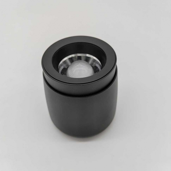 Светильник накладной iLedex Metrica 114-12W-D90-4K-ZOOM-BK