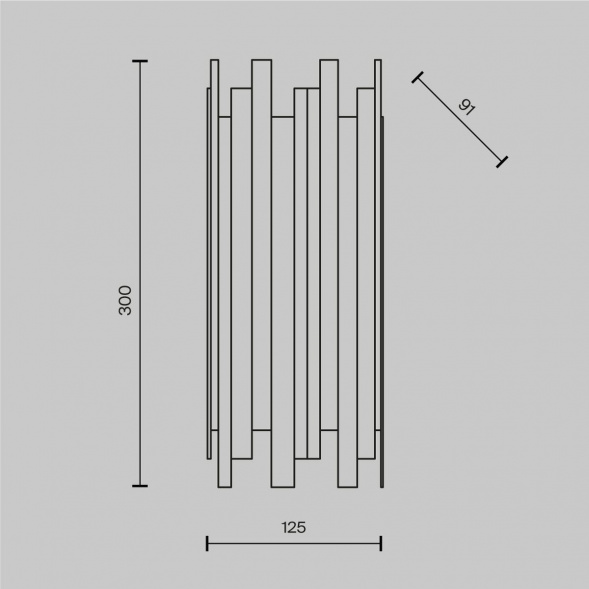 Настенный светильник Maytoni Coliseo MOD136WL-01BS