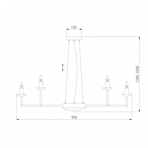 Подвесная люстра Eurosvet Cariso 60150/18 хром