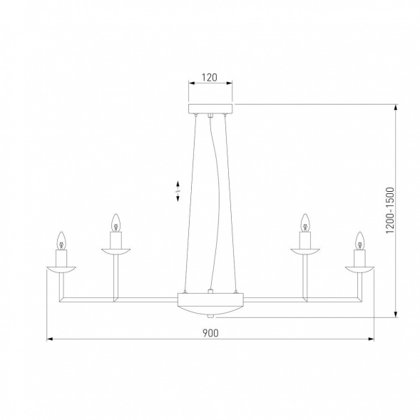 Подвесная люстра Eurosvet Cariso 60150/18 хром