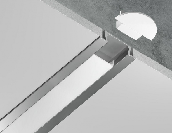 Встраиваемый профиль с рассеивателем Ambrella Illumination GP1001AL