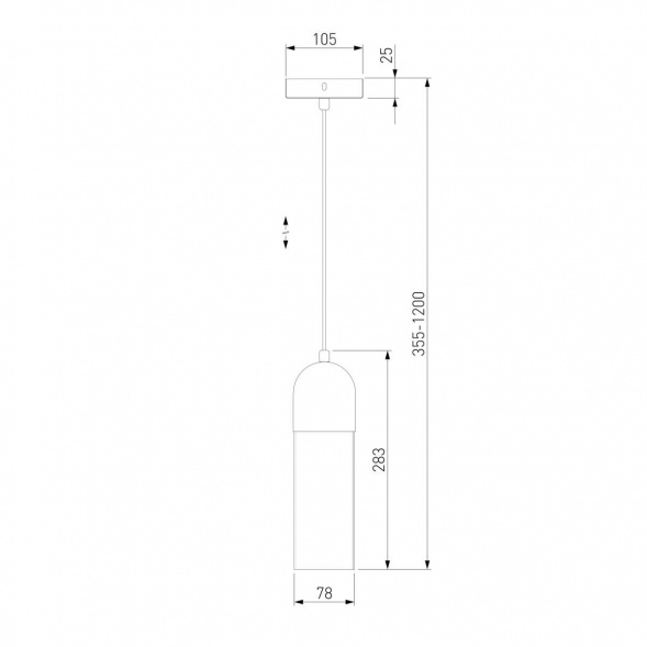 Подвесной светильник Eurosvet Airon 50180/1 янтарный